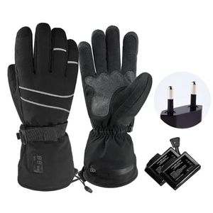 Ski Gloves Winter Heating Gloves Men Women Ski Gloves Touch Screens Gloves Cycling Driving Gloves Waterproof Thermal Heated Gloves 231102