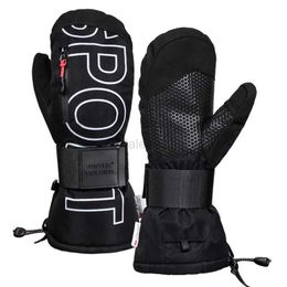 Guantes de esquí Guantes de esquí de invierno Guantes cálidos con pantalla táctil Guantes gruesos de terciopelo 3M Protector de muñeca Guantes deportivos impermeables con protector zln231110