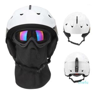 Ski Helmet Integrally-molded Skiing Helmet For Adult and Kids Snow Safety Skateboard Ski Snowboard with Glasses1