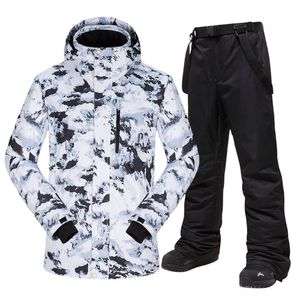 Skiing Jackets Suit Men Winter Warm Windproof Waterproof Outdoor Sports Snow and Pants Equipment Snowboard Jacket Brand 221203