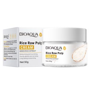 Loción de cremas para el cuidado de la piel Crema facial de puré de arroz Hidratante rejuvenecedor de la piel Productos para el cuidado de la piel facial
