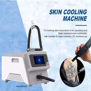 Enfriador de piel, viento frío, Cryo Zimmer, láser, aire frío, sistema de enfriamiento de piel, máquina para tratamiento con láser