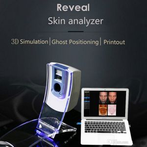 Diagnostic de la peau Digital LCD Face Bia Détecteur Monitor Tester Tester Facial Humiture Water Analyzer Screen Beauty Tool