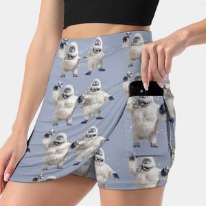 Jupes Abominable Snowman Couple à Christmas Woman Fashion 2024 Pant jupe mini bureau court