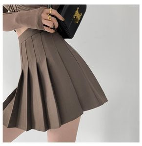 Faldas estilo pijo japonés clásico escalonado todo alrededor Mini Falda plisada mujeres niñas alta cintura elegante lindo Sexy venta al por mayor