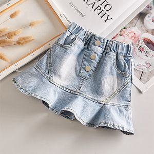 Skirts Summer Spring Baby Girl Skirt Tutu Fashion Fashion Aline Ruffles For Kids Bottom Clothes 2 a 14 años 230310