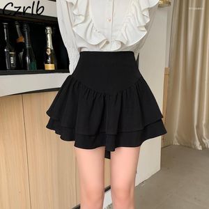 Faldas escalonadas vestido de baile mujer princesa Kawaii verano moda reductora de edad estilo coreano Casual suave todo-fósforo Empire A-line