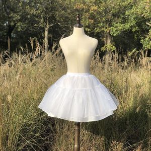 Faldas de dos piezas para mujer y niña, enagua de 4 lados, vestido corto de fiesta, Jupon Enfant Fille, falda tutú de Ballet Lolita, minifalda interior