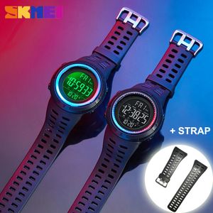 Skmei Nouveau militaire numérique montre pour hommes bracelet multifonction étanche pour homme bracelet horloge cadeaux montre-bracelet reloj hombre X0524