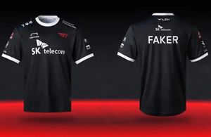 Skt T1 Esports Pro Kit 2024 Jersey Valorant csgo League Camiseta personalizada con cuello redondo de alta calidad 240215
