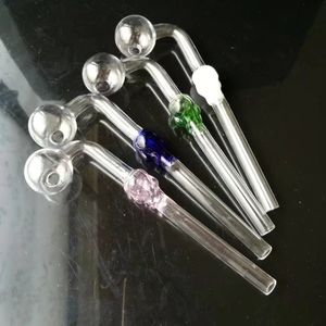 Pot en verre incurvé long de tête d'os de crâne, conduite d'eau en gros, accessoires de Bongs Yanju, livraison gratuite