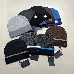 Crâne Fashin designer beanie luxe hommes baseball chapeau sport coton tricoté chapeaux crâne casquettes ajusté classique triangle lettre imprimé bonnets en laine 9s