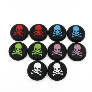 Skull Thumb Stick Grips Cap Gamepad Joystick Cover Couverture pour Sony Playstation 3 4 PS3 PS4 Xbox One 360 Controller Thumbstick