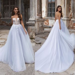 Robes de mariée bleu ciel