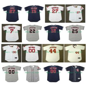 SL retroceso California Mike Trout Jerseys de béisbol Angels Tim Salmon Bo Albert Pujols Reggie Jackson Jim Abbott Buck Rodgers Rod Carew