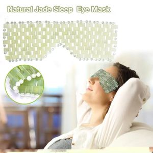 Sleep Masks Rose Quartz Eye Mask Massager Natural Jade Eye Mask Eye For Eye Relax Sleep Massager Mask Tool Mask Care Stone Face Sleep 231005