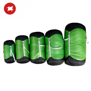 Bolsas de dormir AEGISMAX Bolsa de nailon de alta calidad Tienda de campaña al aire libre Saco de compresión Bolsa de almacenamiento Accesorios para sacos de dormir 231018