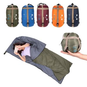 Sleeping Bags LIXADA 190 * 75cm Outdoor Envelope Sleeping Bag Camping Travel Hiking Ultra-light Sleeping Bag Travel Bag Hiking LW180 680g 230613