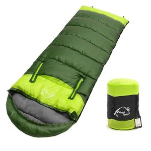 Sacos de dormir al aire libre Bacilizador de duración ultraligero empalmado bolsas de sueño de doble persona envolvente de viaje de viaje Bolsa de turismo T221022