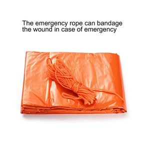Sacos de dormir resistentes al desgaste, excelente tienda portátil de supervivencia de emergencia, color naranja, conveniente para montañismo
