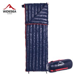 Sacs de couchage Widesea Camping ultraléger sac vers le bas imperméable paresseux Portable stockage compression sommeil voyage divers 230826