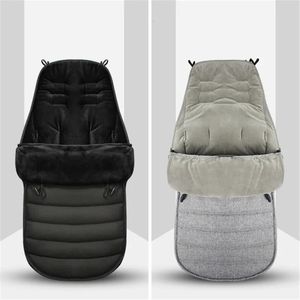 Sacs de couchage Hiver épaissi sac de couchage chaud bébé enveloppe né coupe-vent imperméable poussette couvre-pied accessoire 231117