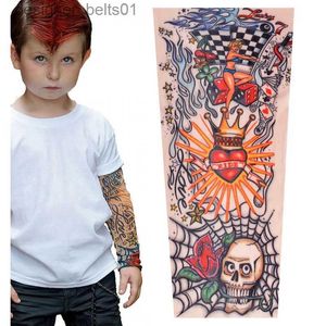 Mangas de brazo Mangas de tatuaje Niños Verano Brazo Protección solar Manga Niños Niñas Hip Hop Mangas deportivas ArmsL231216