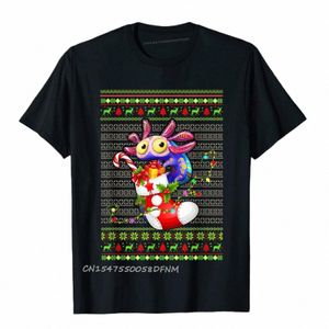 Slim Fit Axolotl Calcetines Christmas Light Tam Moto Biker Tops Tees Plain Premium Cott Camiseta para hombre K9YN #