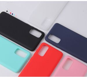 Étuis mats minces en silicone souple pour Samsung Galaxy A23 A13 4G A73 A53 A33 5G A03 Core A13 M52 Couverture unie givrée mate Ultra mince TPU Téléphone portable Peau arrière flexible