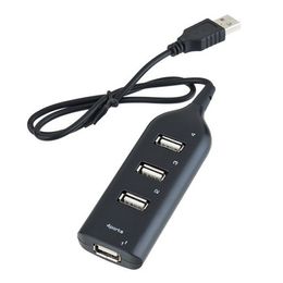 Delgado más pequeño Mini 4 puertos USB 2.0 Puertos Transferencia rápida de alta velocidad Raro HUB USB para computadora portátil para PC Más nuevo