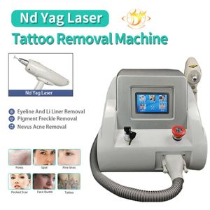 Máquina de adelgazamiento Venta caliente Q Switched Nd Yag Máquina de belleza láser para eliminación de tatuajes Cicatriz de acné Eliminación de venas de araña Peeling de carbono