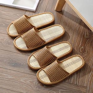 Pantoufles pantoufle rotin tongs ménage Slip bain Spa sandale pour femmes hommes femmes chaussons