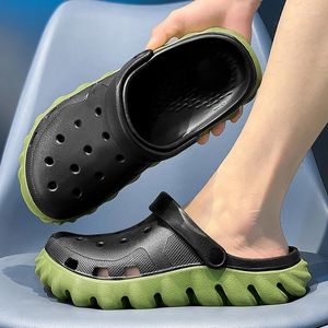 Slippers Summer Toe-Toe for Men Shoes Two-Wear Place Place Sports Sandals Eva Non-Slip