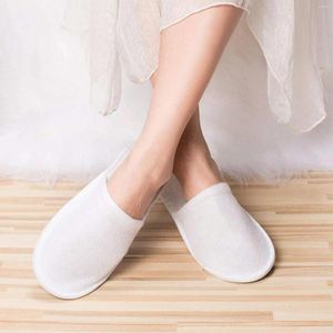 Zapatillas toallas desechables de viaje blanco el toe spa zapatos de spa juegos de baño accesorios de baño de baño de baño interiores 655 667