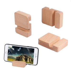 Soporte de madera con ranura, soporte para teléfono, soporte plano para IPad, soporte Universal para teléfono móvil de escritorio, soporte móvil de madera sólida LX4178