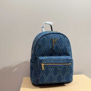 Pequeño mochila Libros de la computadora portátil diseñador de mezclilla mochilas para mujeres chicas mazorca de escuela vintage yprint back paquete callejera para hombres bonito ww ww