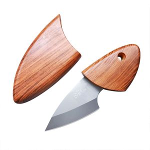 Cuchillo de cuchillo de delfín pequeño y gordo cuchillo portátil red de bolsillo rojo jugando cuchillo de té cuchillo de fruta