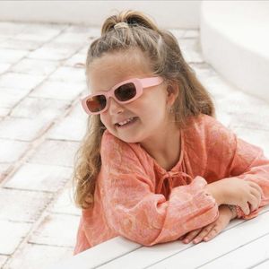 Small Frame Square Sunglasses Kids Luxury Lunes Girls Boys Mirror Shades For Children Wholesale