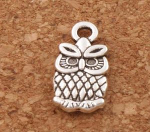 Small Owl Charms Pendants 7x15mm 200pcslot antique bijoux de mode argent bricolage Bracelets Collier Collier Lignes L9878733573