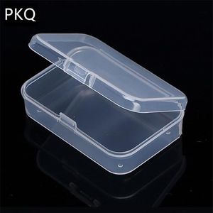 Petite boîte en plastique transparente, Collections de rangement, boîte d'emballage de produits, Mini étui mignon, petite boîte transparente LJ200812249w