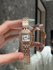 Petites montres avec boîte avec diamants montre de créateur pour femme montre 22 mm de haute qualité Mouvement à quartz importé avec boîtier en acier de précision et cadran plaqué argent