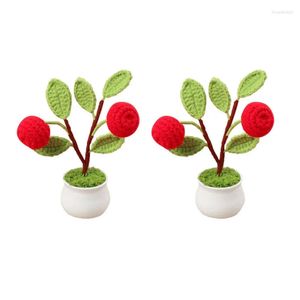 Petite fête de mariage fleurs 1pc décorative décorative fleur de bureau de bureau plantes en pot cadeau créatif arbre artificiel maison salon