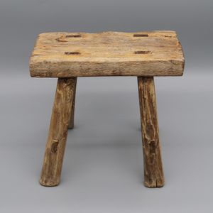 Petit tabouret en bois, petite table d’appoint, antique chinoise