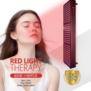 Panneau de thérapie par lumière infrarouge rouge LED, contrôle intelligent, haute puissance, pénétration profonde dans tout le corps, soulagement de la douleur, avec support réglable, équipement de beauté à usage domestique en option