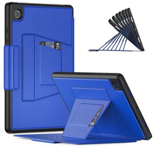 Étui de protection pour tablette intelligente pour Samsung Galaxy Tab A8 10.5 SAM X200 X205 étui de protection antichoc en cuir pliable avec béquille réglable