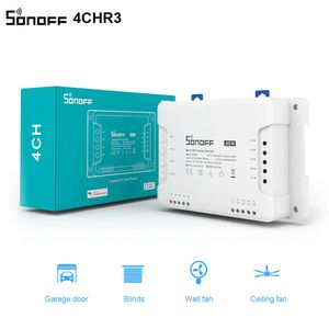 Appareils intelligents SONOFF 4CH R3 PRO Wifi Switch 4 Gang DIY APP À Distance Sans Fil HomeWorks Avec Alexa Goole Home 221101