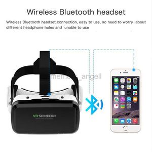 Lunettes intelligentes Lunettes Vr avec casque Bluetooth Casque de jeu de réalité virtuelle 3D Lunettes vr Support sans fil pour téléphones mobiles de moins de 7 pouces HKD230726