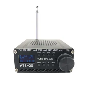 Control de hogar inteligente ensamblado ATS-20 SI4732 Receptor de radio de todas las bandas FM AM (MW SW) SSB (LSB USB) con batería de litio y altavoz de antena