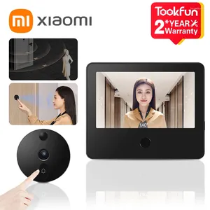 Smart Home Control Xiaomi Cat's Eye 1S Security Protection 5-inch IPS Screen Video Doorbell 1080P Camera HD Night Vision WiFi App Alarm
