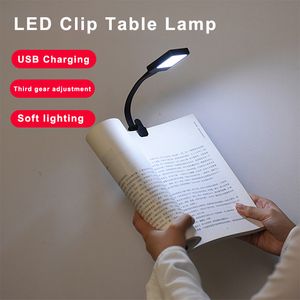 Lámpara Led inteligente para libros, dormitorio de estudiantes, mesita de noche, Mini USB, protección ocular, escritorio, luz de lectura, atenuación de tres velocidades